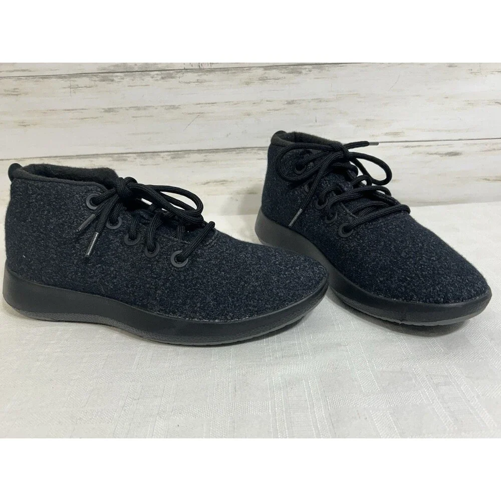 NEW! Allbirds WRUM Wool Runner Up Mizzle Dark Grey Wool Chukka Boots Men Size 9